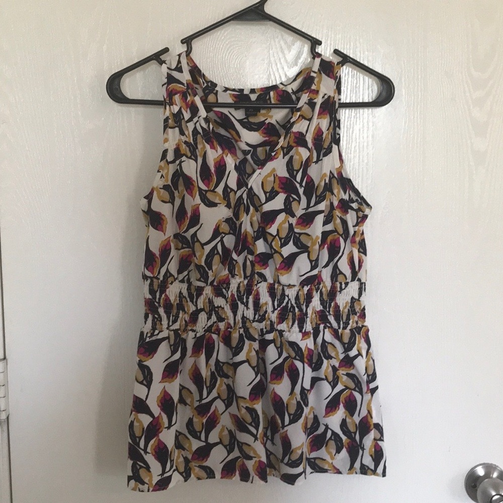 Banana Republic V-neck Floral Tank